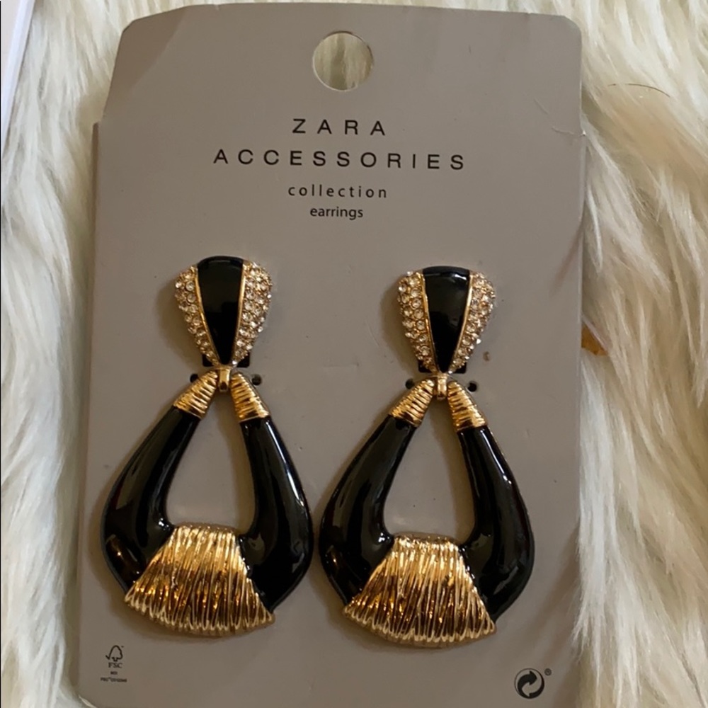 Zara statement earrings